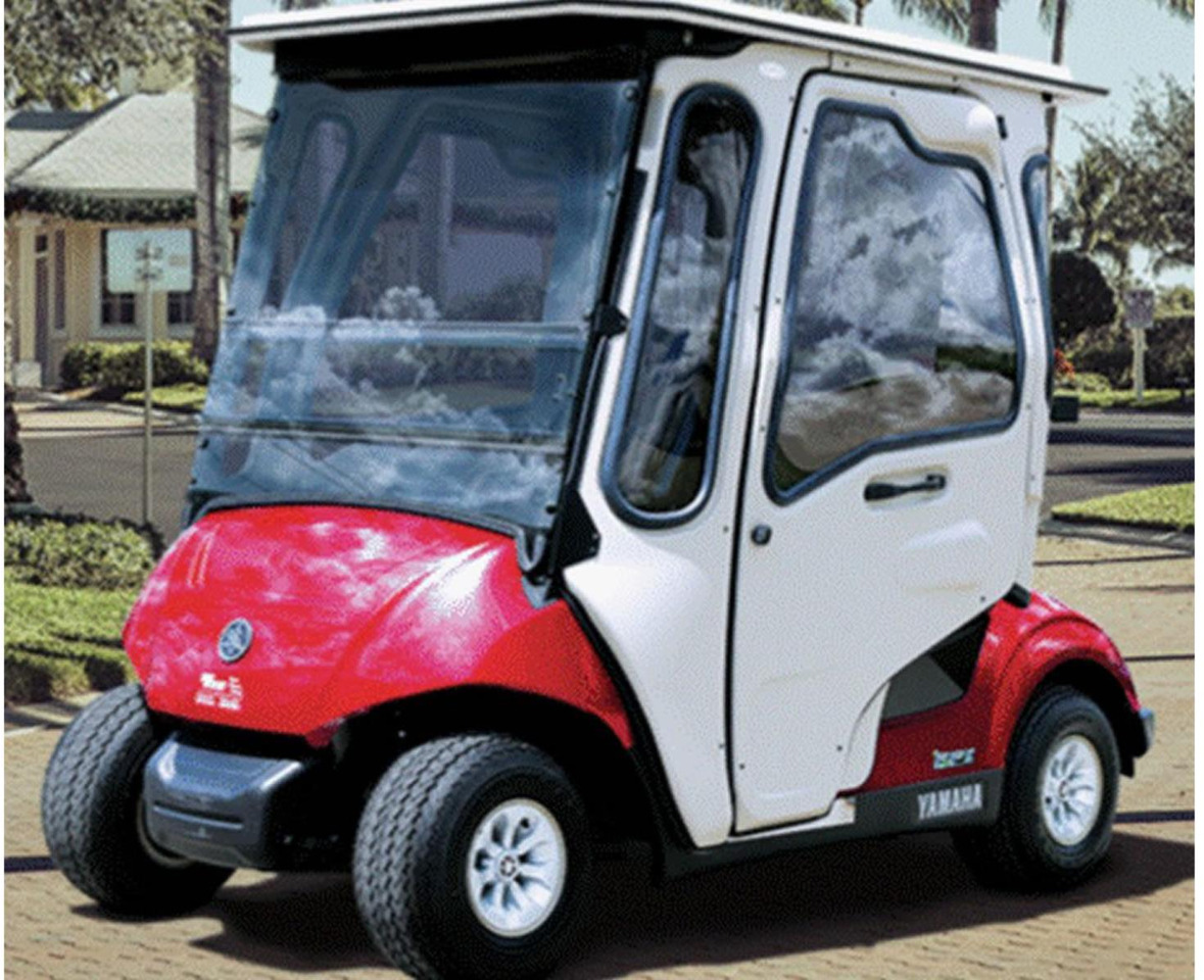 Nov Rezervni deli za Voziček za golf 1x Curtis Street Pro Cabine voor Yamaha Drive2 wit: slika 1