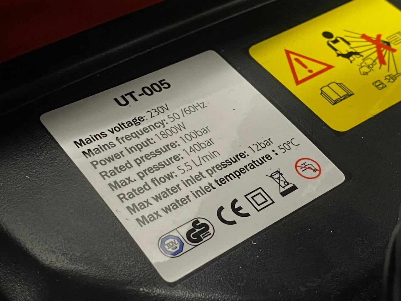 UltraToolz 1800W Hogedrukreiniger - Čistilni stroj: slika 4 UltraToolz 1800W Hogedrukreiniger - Čistilni stroj: slika 4