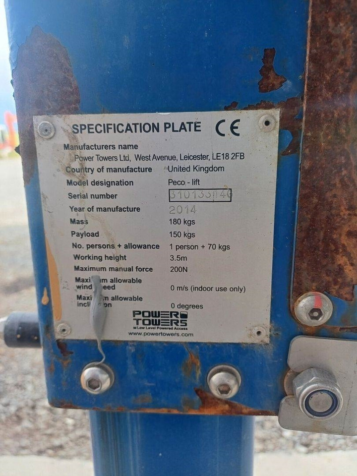 JLG Peco lift henkilönostin - Vertikalni dvižni teleskop: slika 5 JLG Peco lift henkilönostin - Vertikalni dvižni teleskop: slika 5
