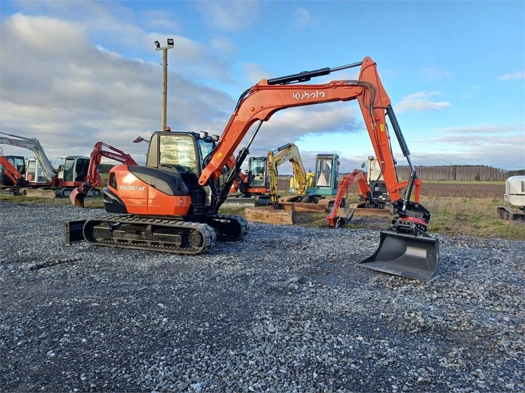 Kubota KX080-4a Pyörittäjällä - Mini bager: slika 4 Kubota KX080-4a Pyörittäjällä - Mini bager: slika 4
