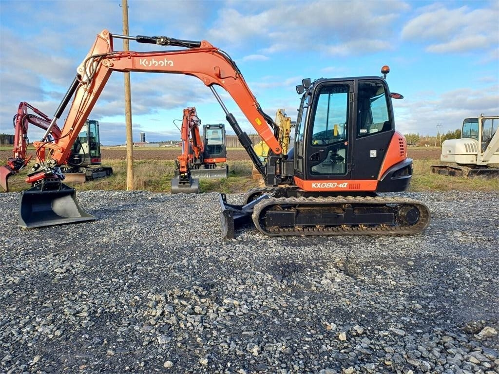 Kubota KX080-4a Pyörittäjällä - Mini bager: slika 2 Kubota KX080-4a Pyörittäjällä - Mini bager: slika 2