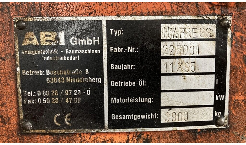 Abi RE 12/14300 Pile Driver & Drill Rig - Pilotno hidravlično kladivo: slika 5 Abi RE 12/14300 Pile Driver & Drill Rig - Pilotno hidravlično kladivo: slika 5
