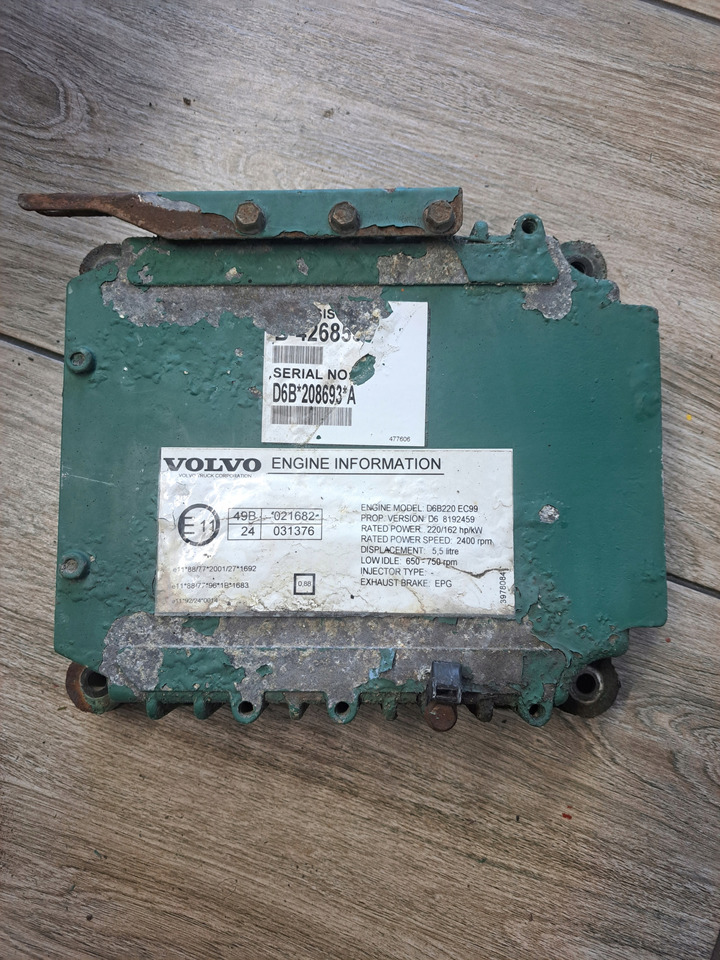 VOLVO KASETA KOMPUTER SILNIKA VOLVO FL 6 00-06 D6B 220 - ECU za Tovornjak: slika 1 VOLVO KASETA KOMPUTER SILNIKA VOLVO FL 6 00-06 D6B 220 - ECU za Tovornjak: slika 1