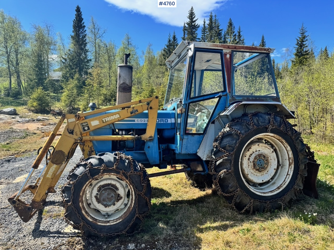 1978 Ford 6600 4x4 w/ Front Loader, Bucket, Twin Wheels and Winch. - Traktor: slika 1 1978 Ford 6600 4x4 w/ Front Loader, Bucket, Twin Wheels and Winch. - Traktor: slika 1