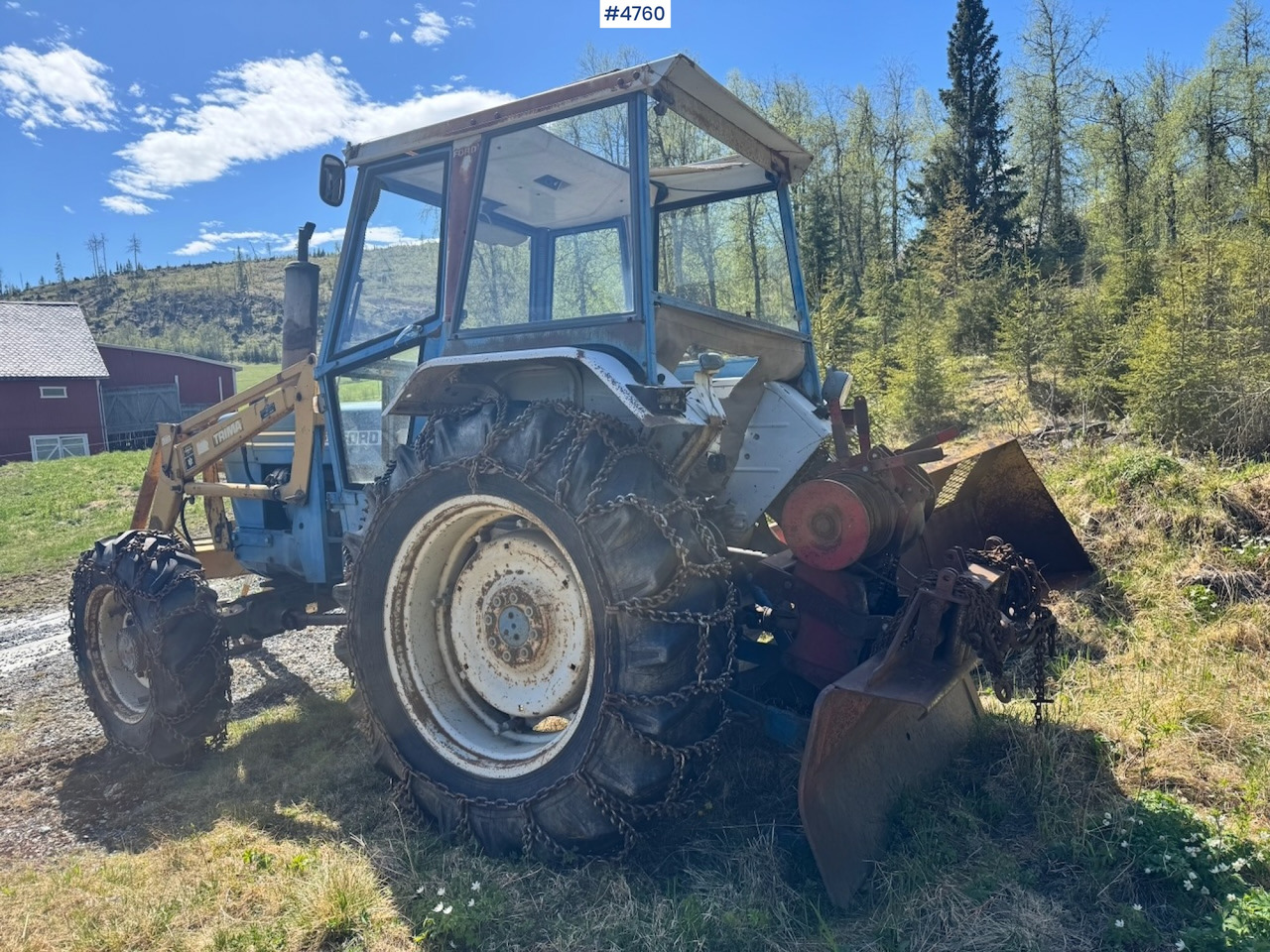 Traktor 1978 Ford 6600 4x4 w/ Front Loader, Bucket, Twin Wheels and Winch.: slika 6