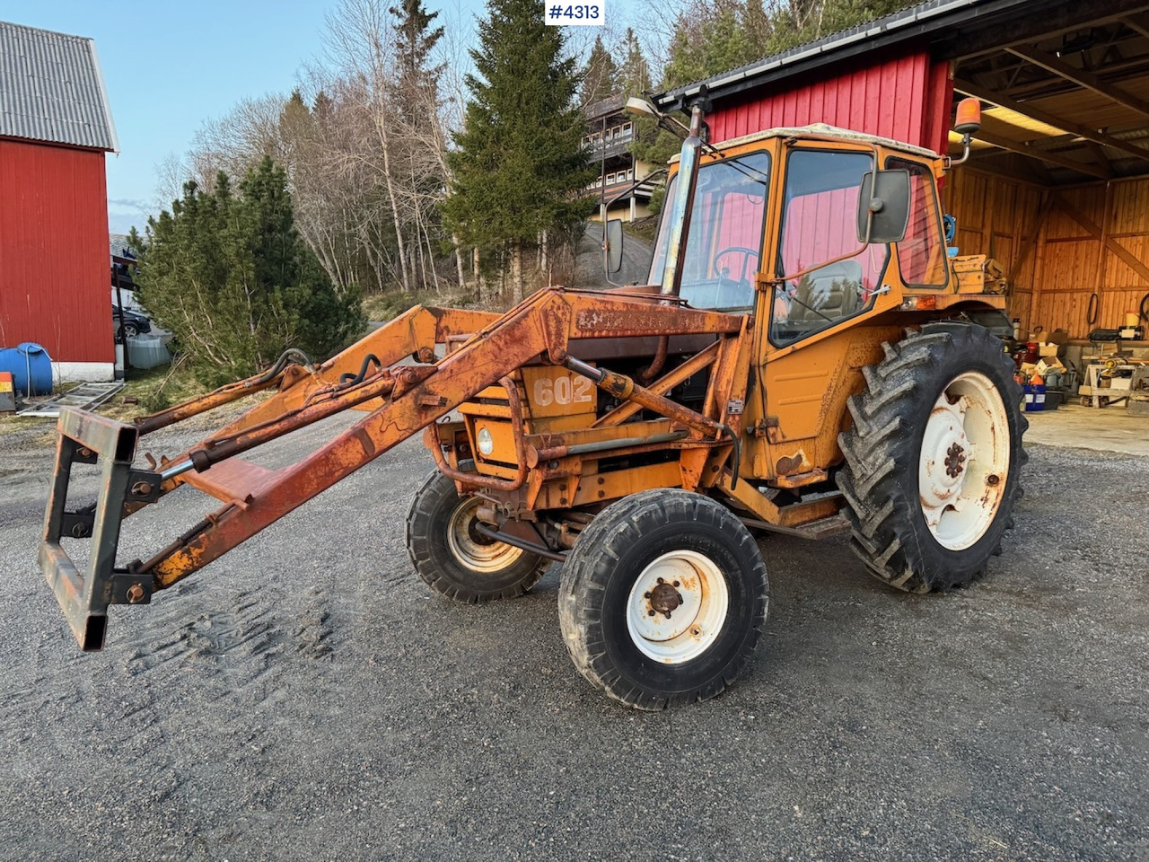 1980 Valmet 602 m/ frontlaster - Traktor: slika 1 1980 Valmet 602 m/ frontlaster - Traktor: slika 1