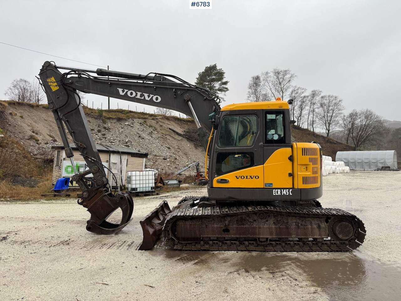 2008 Volvo ECR 145 CL w/ 4 buckets, grapple and rake. - Bager: slika 1 2008 Volvo ECR 145 CL w/ 4 buckets, grapple and rake. - Bager: slika 1