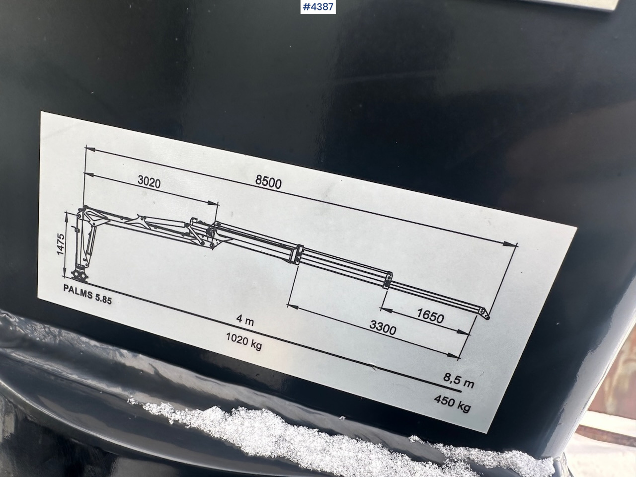 Prikolica za prevoz lesa 2023 Palms u12 timber trailer w/ Palms 5,85 krane. Never used.: slika 14
