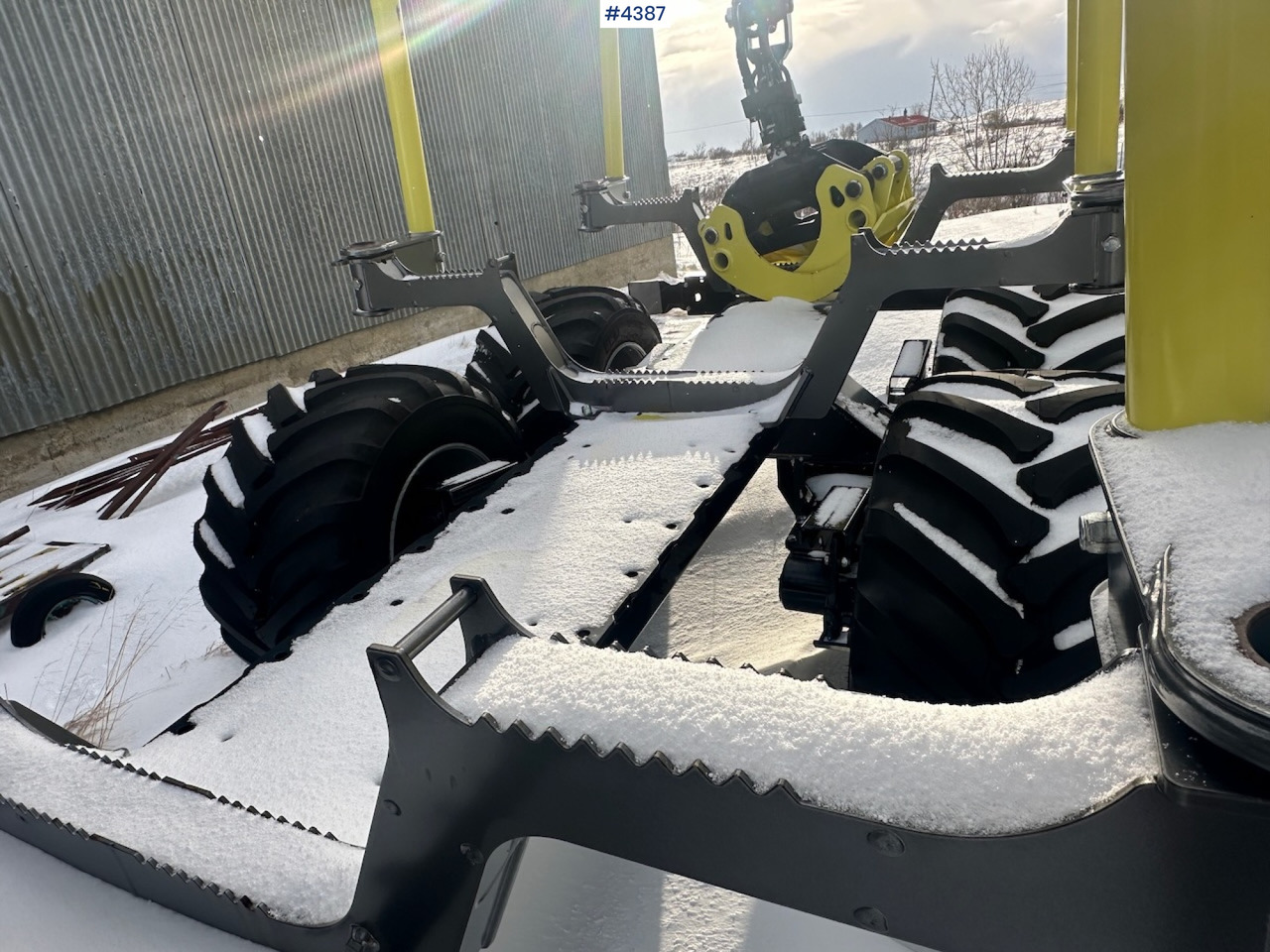 Prikolica za prevoz lesa 2023 Palms u12 timber trailer w/ Palms 5,85 krane. Never used.: slika 20