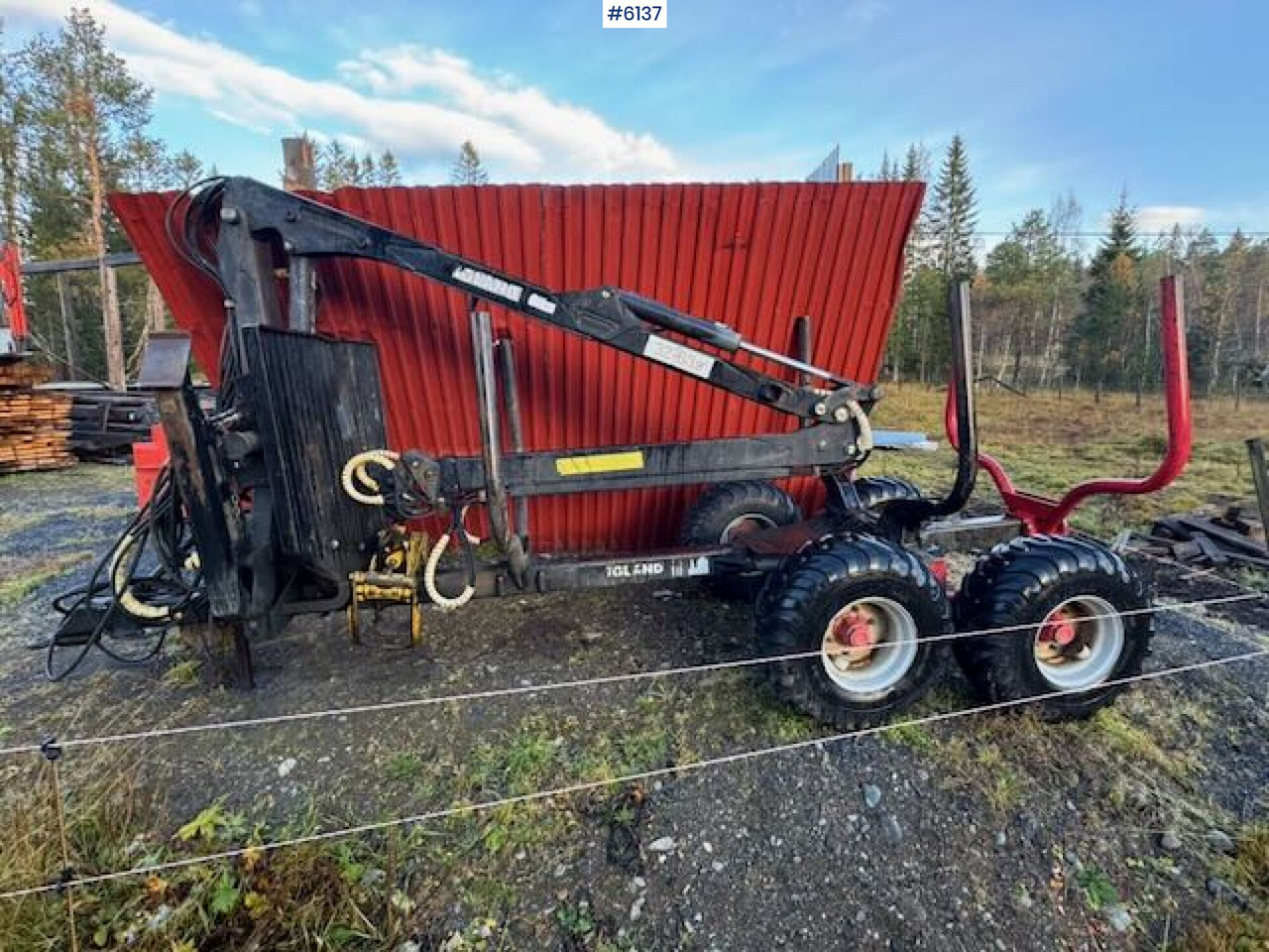 Igland timber trailer with E07 crane - Prikolica za prevoz lesa: slika 1 Igland timber trailer with E07 crane - Prikolica za prevoz lesa: slika 1