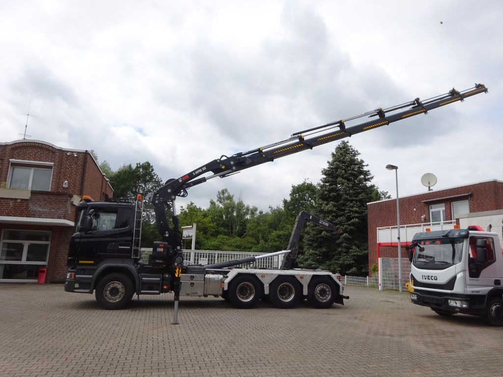 Scania R490 Abroller + HIAB 302E-6 Bj.2021 !Kran TRIDEM - Tovornjak z dvigalom, Kotalni prekucni tovornjak: slika 1 Scania R490 Abroller + HIAB 302E-6 Bj.2021 !Kran TRIDEM - Tovornjak z dvigalom, Kotalni prekucni tovornjak: slika 1