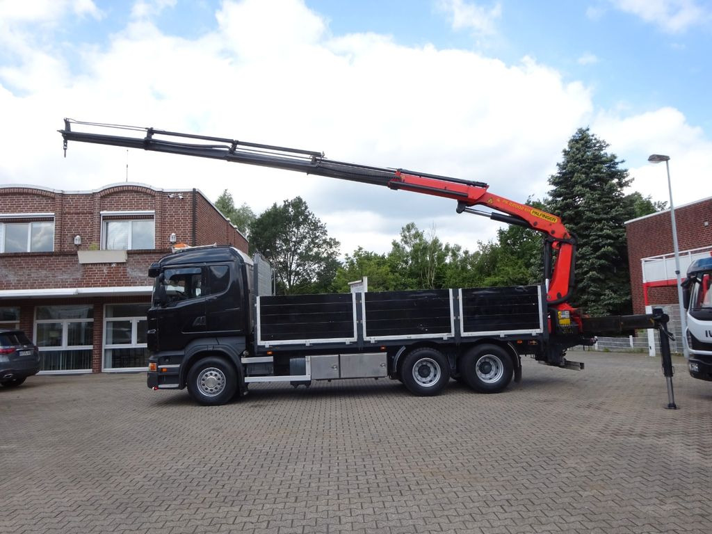 Scania R620 V8 Pritsche + PALFINGER 22002EH Kran - Tovornjak z dvigalom, Tovornjak s kesonom: slika 1 Scania R620 V8 Pritsche + PALFINGER 22002EH Kran - Tovornjak z dvigalom, Tovornjak s kesonom: slika 1
