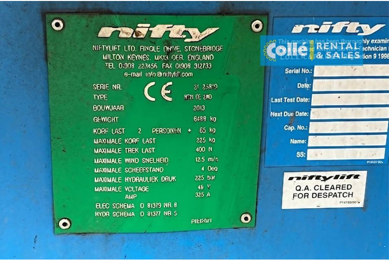 Niftylift HR 21 D E | 2013 lizing Niftylift HR 21 D E | 2013: slika 10 Niftylift HR 21 D E | 2013 lizing Niftylift HR 21 D E | 2013: slika 10