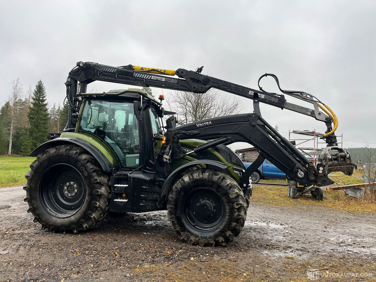 Valtra T 195 Versu ja Cranab vm.2021, Virrat - Traktor: slika 2 Valtra T 195 Versu ja Cranab vm.2021, Virrat - Traktor: slika 2