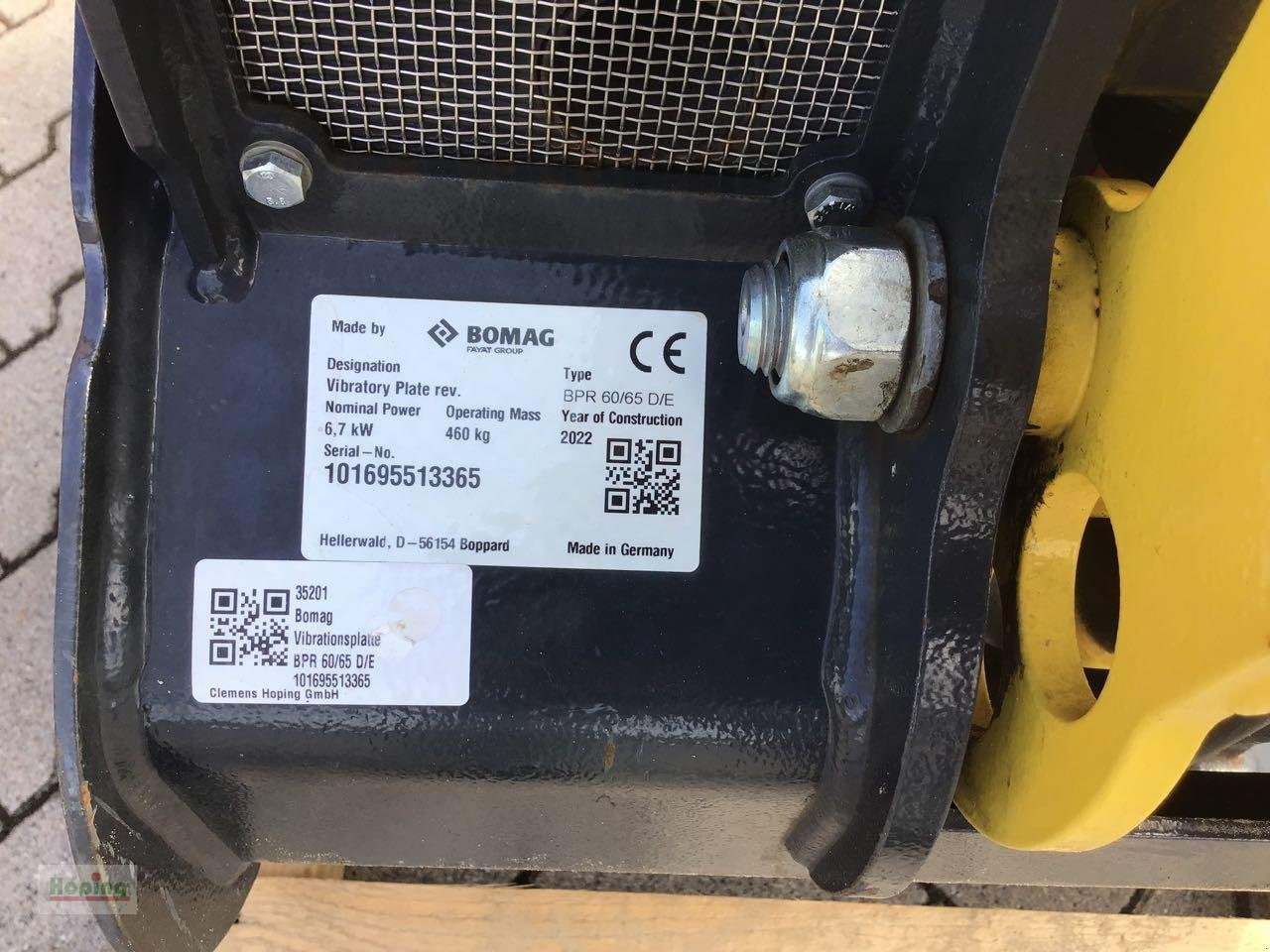 Bomag BPR 60/65 D/E - Vibracijska plošča: slika 5 Bomag BPR 60/65 D/E - Vibracijska plošča: slika 5