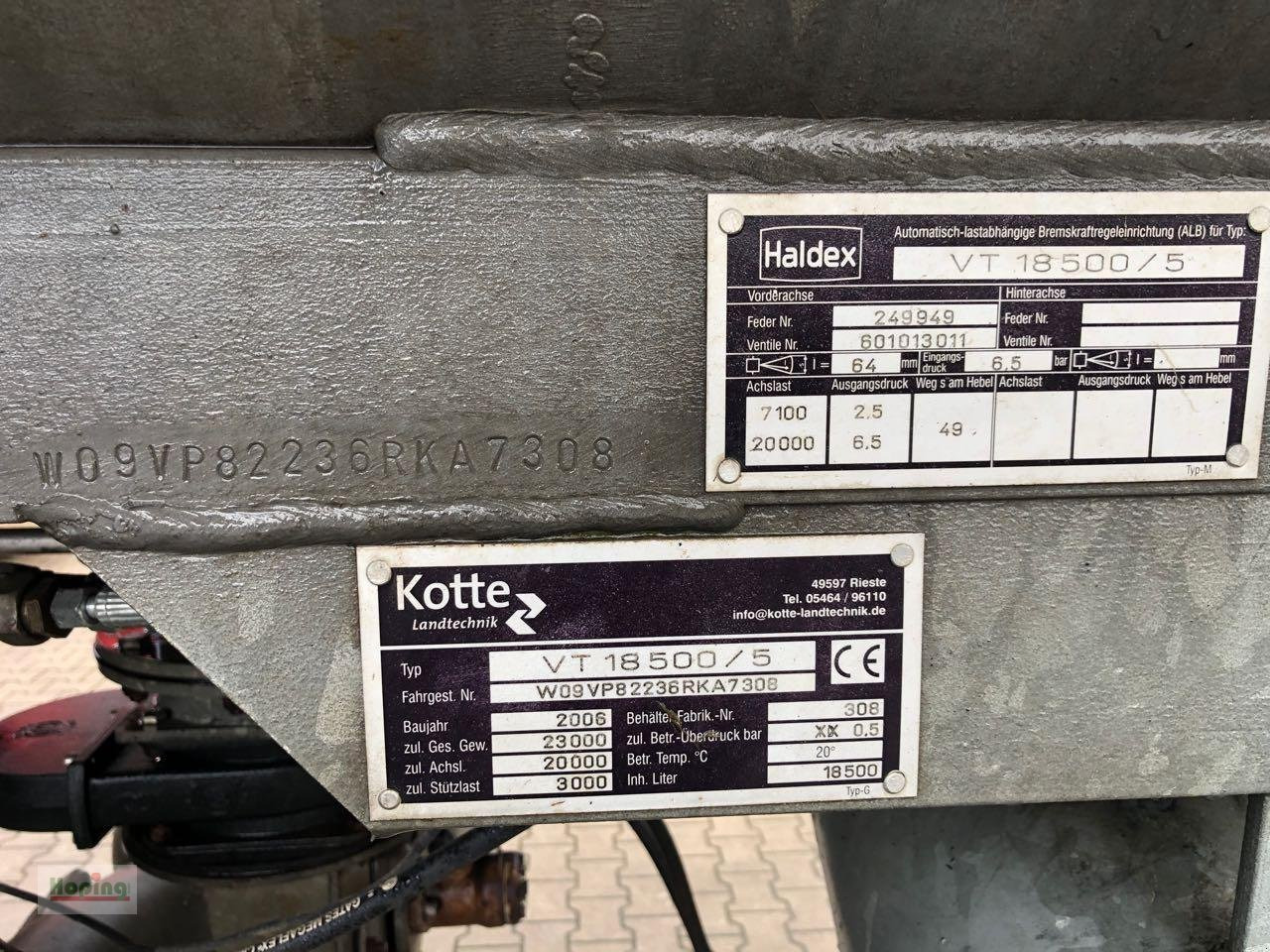 Kotte VT 18500/5 - Cisterna za gnojevko: slika 4 Kotte VT 18500/5 - Cisterna za gnojevko: slika 4