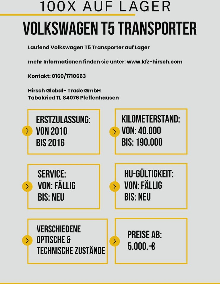 Volkswagen T5 Transporter 2.0TDI EU5*2xSchiebetüre*1.Hand* - Potniški kombi: slika 4 Volkswagen T5 Transporter 2.0TDI EU5*2xSchiebetüre*1.Hand* - Potniški kombi: slika 4