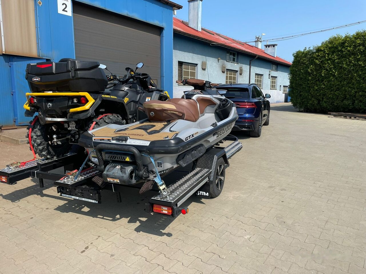 Stim L21-SWQ/1300 vr. B 2x skuter lub 2 x quad lub skuter i quad - Prikolica za čoln: slika 1 Stim L21-SWQ/1300 vr. B 2x skuter lub 2 x quad lub skuter i quad - Prikolica za čoln: slika 1