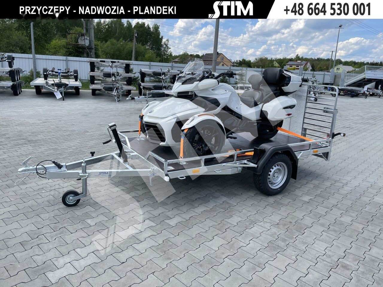 Stim S21-QR13/3016 (Quad, Motocykl, Trójkołowiec) - Prikolica za prevoz motorjev: slika 1 Stim S21-QR13/3016 (Quad, Motocykl, Trójkołowiec) - Prikolica za prevoz motorjev: slika 1