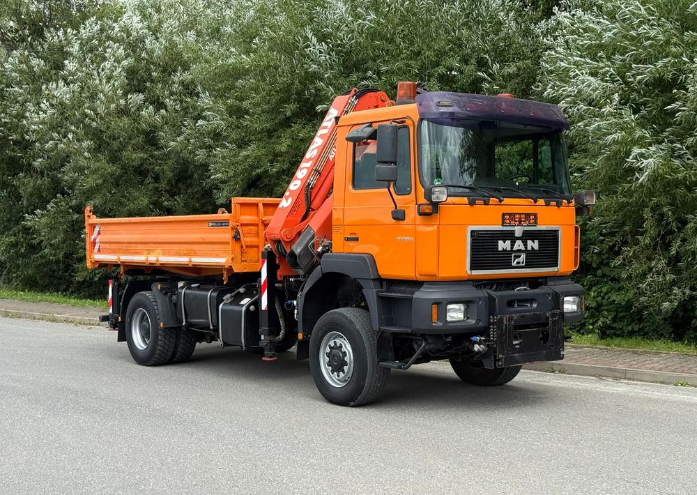 MAN * MAN FE 410 A * Kiper Wywrotka * 4x4 * HDS ATLAS 190 * Sprowadzony* Bardzo Dobry Stan * - Tovornjak prekucnik: slika 1 MAN * MAN FE 410 A * Kiper Wywrotka * 4x4 * HDS ATLAS 190 * Sprowadzony* Bardzo Dobry Stan * - Tovornjak prekucnik: slika 1