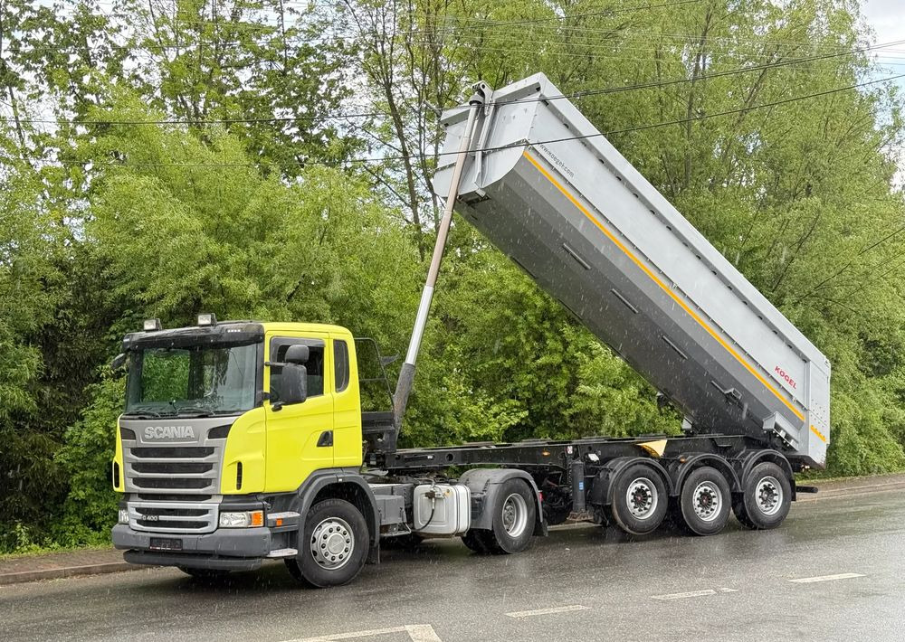 Scania * Zestaw * Scania G400 + Naczepa Kogel Kiper Wywrotka * Sprowadzony * Bardzo Dobry Stan * - Vlačilec, Kiper polprikolica: slika 1 Scania * Zestaw * Scania G400 + Naczepa Kogel Kiper Wywrotka * Sprowadzony * Bardzo Dobry Stan * - Vlačilec, Kiper polprikolica: slika 1