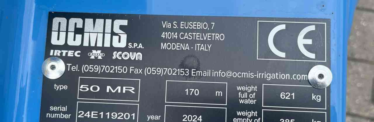 Ocmis MR 50-170 Micro rain beregeningshaspel diversen. - Sistem za namakanje: slika 5 Ocmis MR 50-170 Micro rain beregeningshaspel diversen. - Sistem za namakanje: slika 5