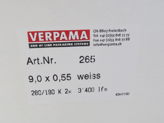 5 x UMREIFUNGSBAND VERPAMA - Rezervni deli za Tiskarski stroj: slika 3 5 x UMREIFUNGSBAND VERPAMA - Rezervni deli za Tiskarski stroj: slika 3