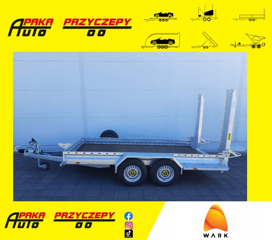PRZYCZEPA DO KOPARKI MINIKOPARKI ŁADOWARKI Z NAJAZDAMI ALUMINIOWYMI 3500 KG / EXCAVATOR MINI EXCAVATOR LOADER TRAILER WITH ALUMINUM RAMPS 3500 KG - Prikolica za prevoz strojev: slika 1 PRZYCZEPA DO KOPARKI MINIKOPARKI ŁADOWARKI Z NAJAZDAMI ALUMINIOWYMI 3500 KG / EXCAVATOR MINI EXCAVATOR LOADER TRAILER WITH ALUMINUM RAMPS 3500 KG - Prikolica za prevoz strojev: slika 1