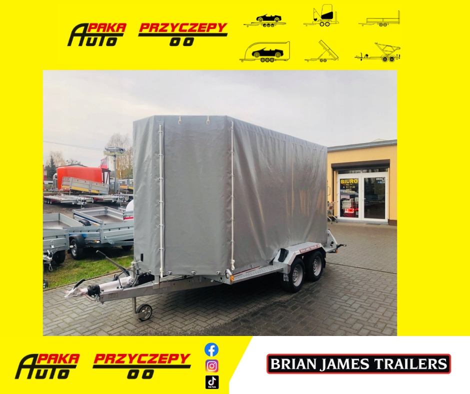 PRZYCZEPA LAWETA DO MINIKOPARKI ŻURAWIA Z PLANDEKĄ / MINI EXCAVATOR CRANE TRANSPORTER TRAILER WITH TARPAULIN - Prikolica za prevoz strojev: slika 1 PRZYCZEPA LAWETA DO MINIKOPARKI ŻURAWIA Z PLANDEKĄ / MINI EXCAVATOR CRANE TRANSPORTER TRAILER WITH TARPAULIN - Prikolica za prevoz strojev: slika 1