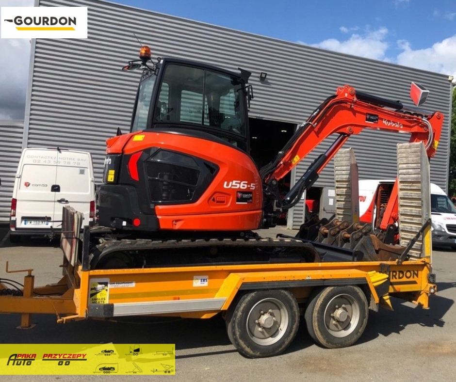 PRZYCZEPA PODKOPARKOWA MARKI GOURDON, DMC 6000 KG, 6T / GOURDON EXCAVATOR TRAILER, DMC 6000 KG, 6T - Prikolica za prevoz strojev: slika 2 PRZYCZEPA PODKOPARKOWA MARKI GOURDON, DMC 6000 KG, 6T / GOURDON EXCAVATOR TRAILER, DMC 6000 KG, 6T - Prikolica za prevoz strojev: slika 2