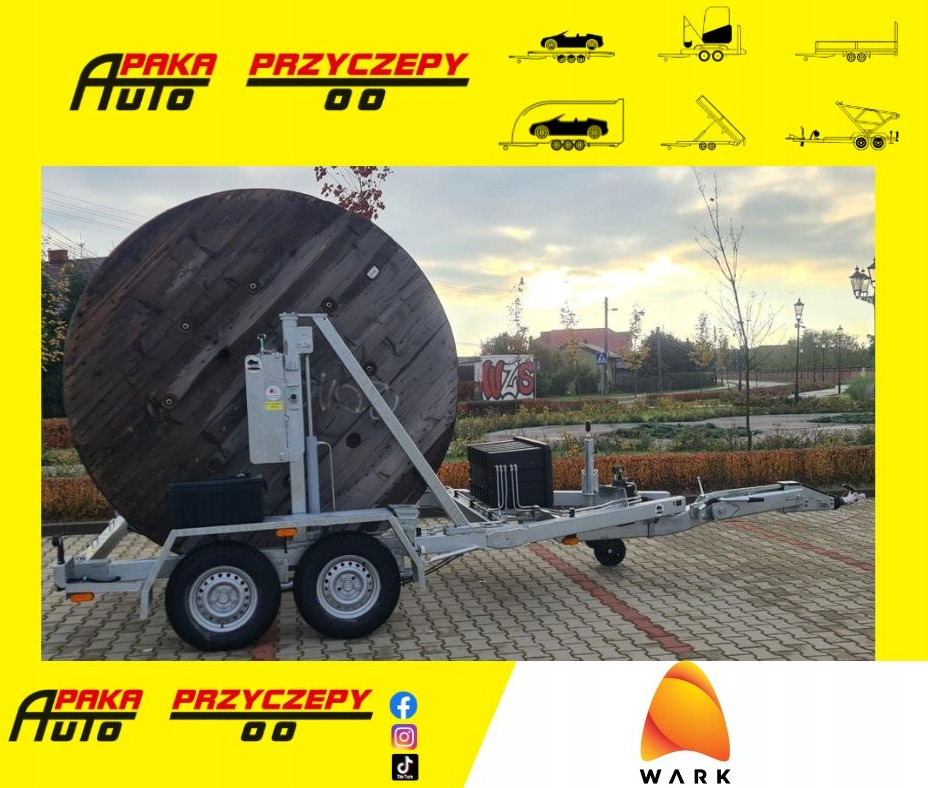 PRZYCZEPA SŁUPOWA KABLOWA PRZEWÓZ KABLI 3500 KG / POLE CABLE TRAILER FOR CABLE TRANSPORT 3500 KG - Kabelska prikolica: slika 1 PRZYCZEPA SŁUPOWA KABLOWA PRZEWÓZ KABLI 3500 KG / POLE CABLE TRAILER FOR CABLE TRANSPORT 3500 KG - Kabelska prikolica: slika 1