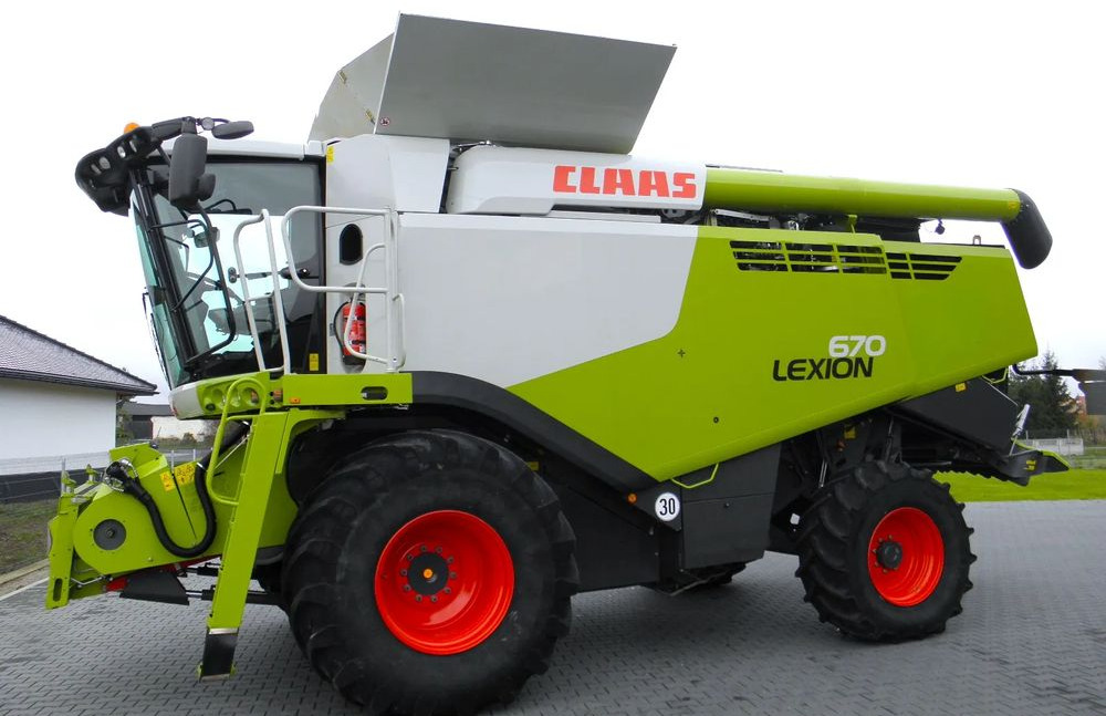 Claas Lexion 670 2019 Rok, Heder V 770, Najbogatsza Wersja, Nie Malowany, Stan Idealny - Kombajn harvester: slika 3 Claas Lexion 670 2019 Rok, Heder V 770, Najbogatsza Wersja, Nie Malowany, Stan Idealny - Kombajn harvester: slika 3