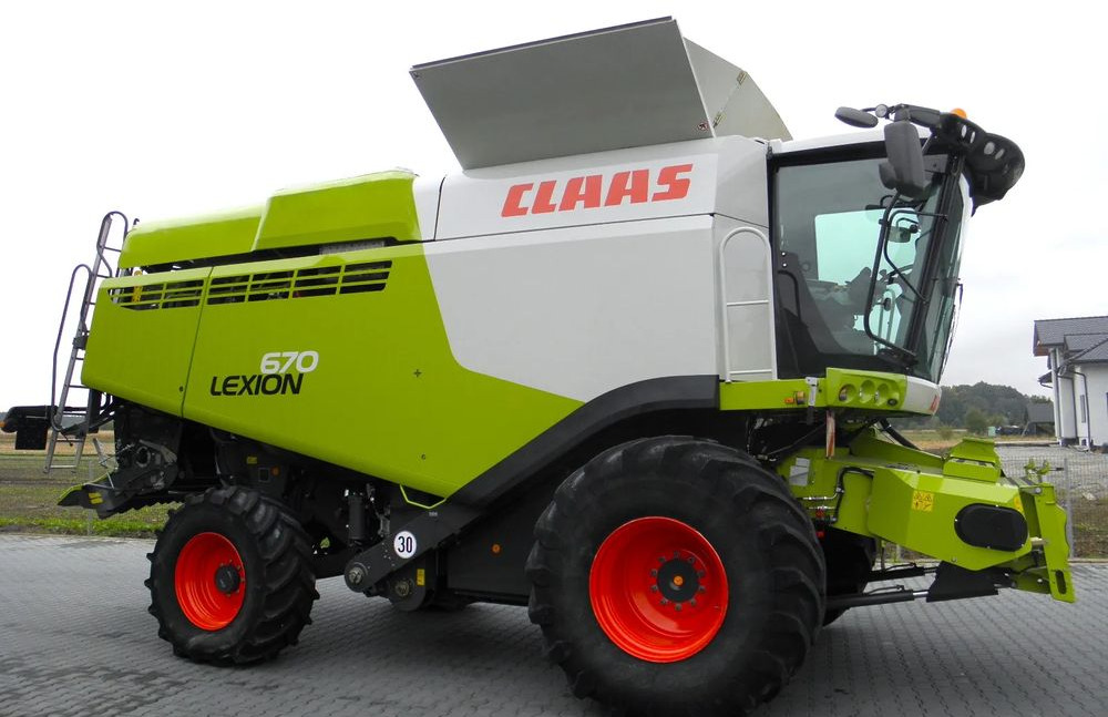 Claas Lexion 670 2019 Rok, Heder V 770, Najbogatsza Wersja, Nie Malowany, Stan Idealny - Kombajn harvester: slika 2 Claas Lexion 670 2019 Rok, Heder V 770, Najbogatsza Wersja, Nie Malowany, Stan Idealny - Kombajn harvester: slika 2