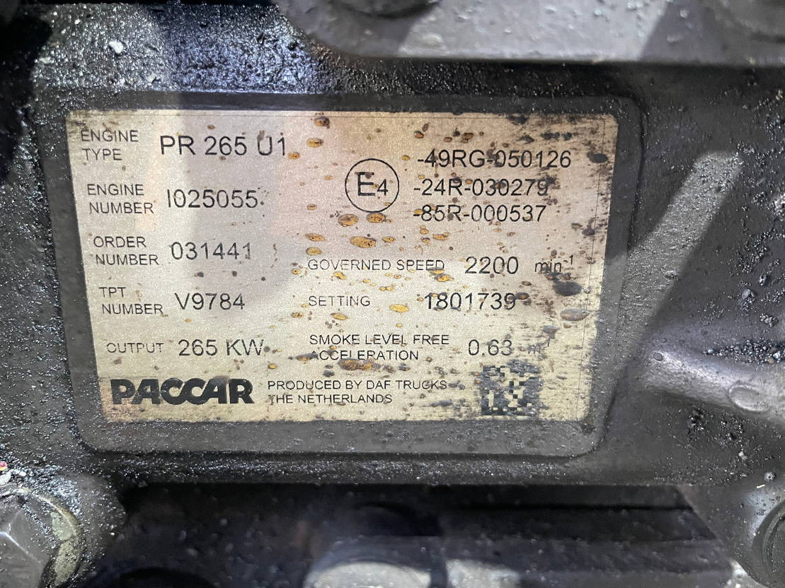 DAF Paccar Motor DAF Solaris PR 265 U1 Urbino 15 Van Hool Temsa 265U1 - Motor za Avtobus: slika 2 DAF Paccar Motor DAF Solaris PR 265 U1 Urbino 15 Van Hool Temsa 265U1 - Motor za Avtobus: slika 2