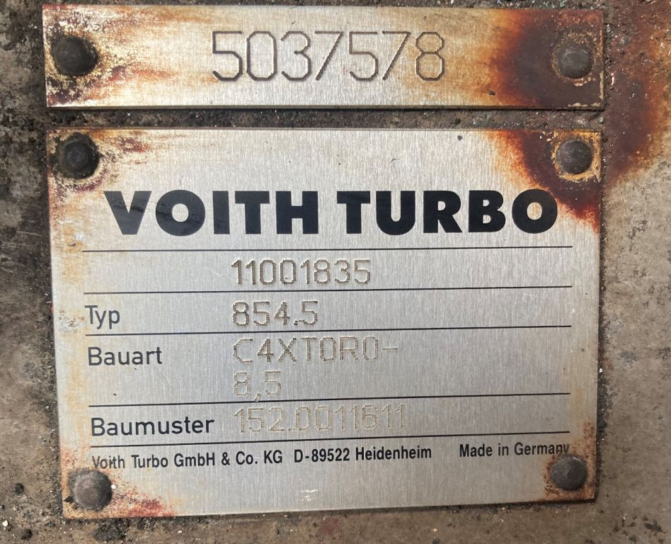 Voith Voith 854.5 C4XT0R0 -8.5E Solaris Van Hool Getriebe 152.0011611 - Menjalnik in deli za Avtobus: slika 2 Voith Voith 854.5 C4XT0R0 -8.5E Solaris Van Hool Getriebe 152.0011611 - Menjalnik in deli za Avtobus: slika 2