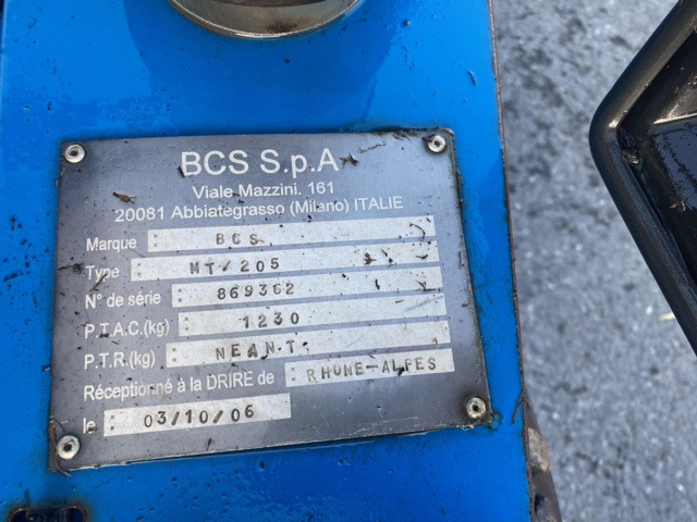BCS MT205 - Vrtna kosilnica: slika 2 BCS MT205 - Vrtna kosilnica: slika 2