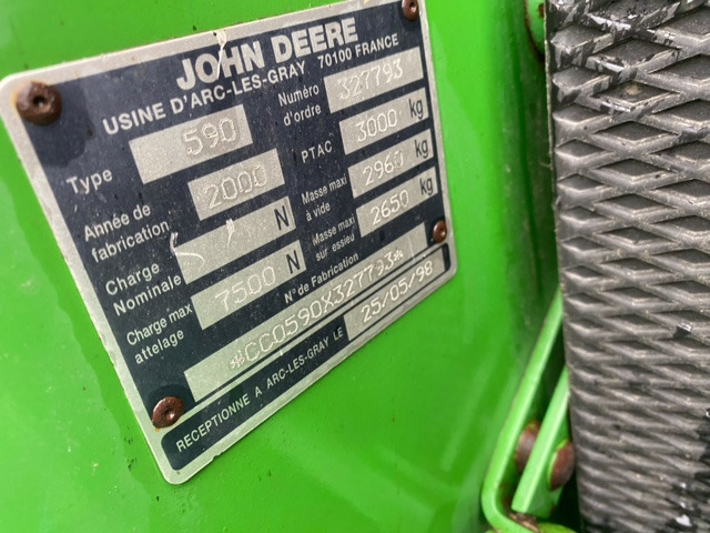 JOHN DEERE 590 - Balirka za okrogle bale: slika 5 JOHN DEERE 590 - Balirka za okrogle bale: slika 5