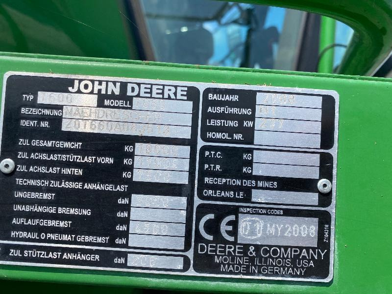 JOHN DEERE T660 - Kombajn harvester: slika 5 JOHN DEERE T660 - Kombajn harvester: slika 5