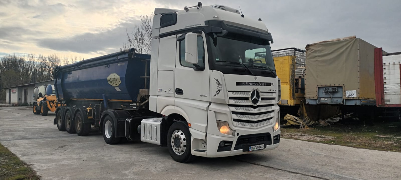 Tractor Head Mercedes-Benz Actros (2013) + Semi-trailer Tipper Meiller – Kipper (2005) - Vlačilec: slika 2 Tractor Head Mercedes-Benz Actros (2013) + Semi-trailer Tipper Meiller – Kipper (2005) - Vlačilec: slika 2