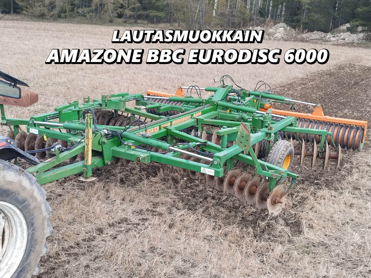 Lautasmuokkain Amazone BBG Eurodisc 6000 Hinattava ja taittuva, katso video! - Disk brana: slika 1 Lautasmuokkain Amazone BBG Eurodisc 6000 Hinattava ja taittuva, katso video! - Disk brana: slika 1
