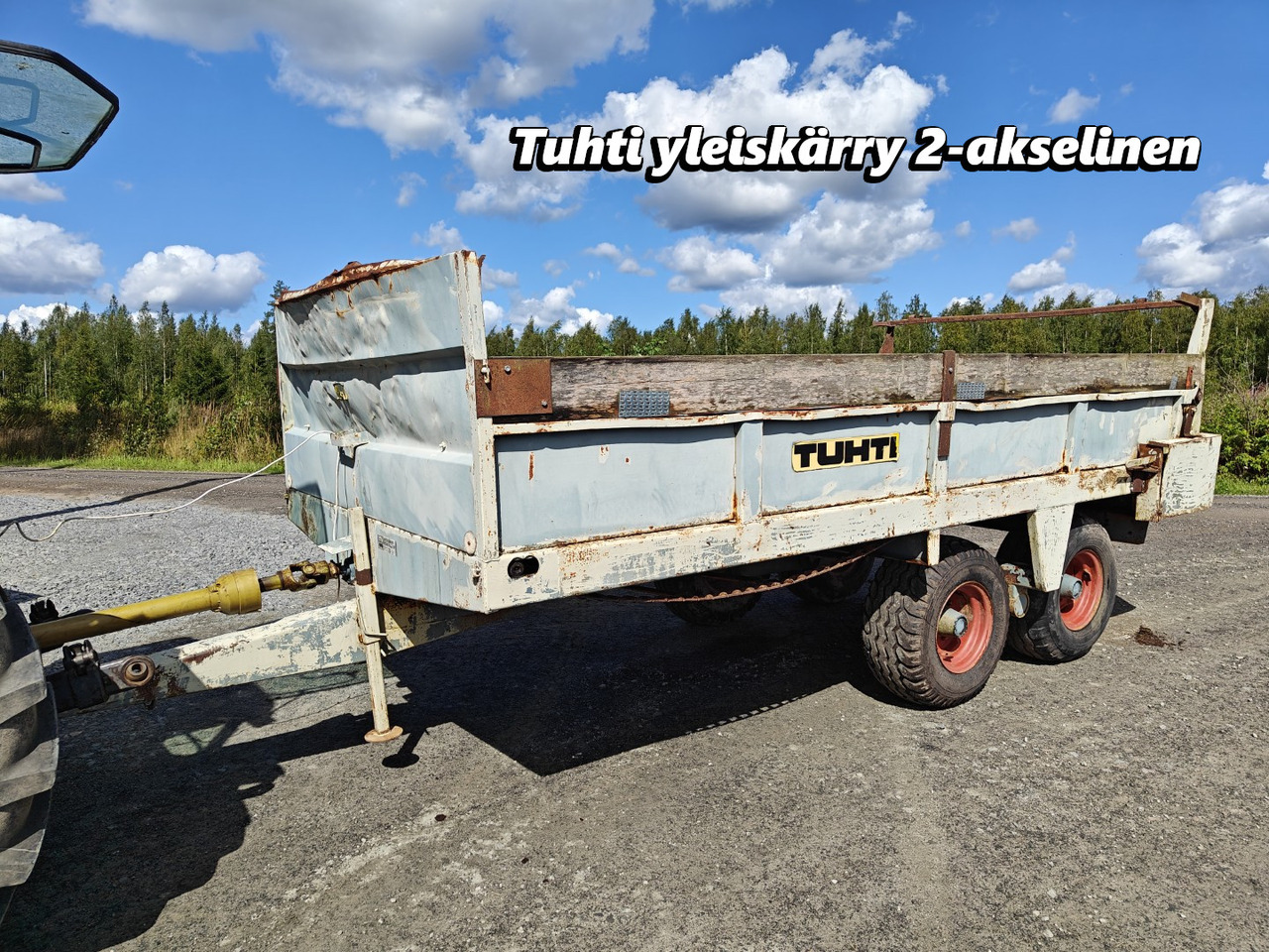 Tuhti yleisperävaunu - telikärry - 8000kg - Trosilnik gnoja: slika 1 Tuhti yleisperävaunu - telikärry - 8000kg - Trosilnik gnoja: slika 1
