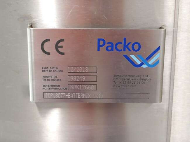 Packo batter mixing installation Battermix skid - Oprema za predelavo živil: slika 3 Packo batter mixing installation Battermix skid - Oprema za predelavo živil: slika 3