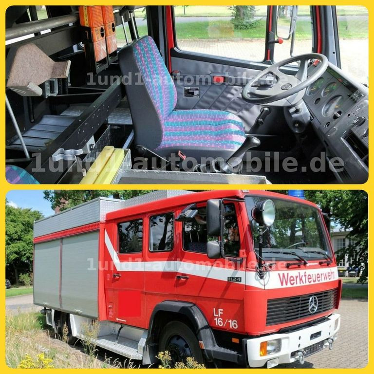 Mercedes-Benz 1124 F Feuerwehr LF 16/16 Pumpe Tank Haspel 1124 F Feuerwehr LF 16/16 Pumpe Tank Haspel - Gasilsko vozilo: slika 1 Mercedes-Benz 1124 F Feuerwehr LF 16/16 Pumpe Tank Haspel 1124 F Feuerwehr LF 16/16 Pumpe Tank Haspel - Gasilsko vozilo: slika 1