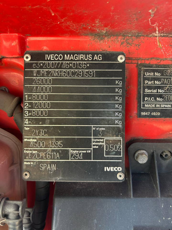 IVECO STRALIS 260S40 - Tovornjak-šasija: slika 2 IVECO STRALIS 260S40 - Tovornjak-šasija: slika 2