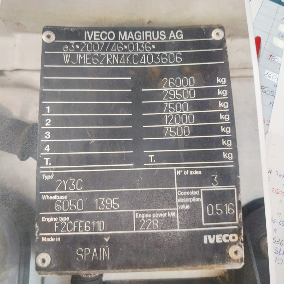IVECO STRALIS AD 260S31 Y/P - Tovornjak-šasija: slika 3 IVECO STRALIS AD 260S31 Y/P - Tovornjak-šasija: slika 3