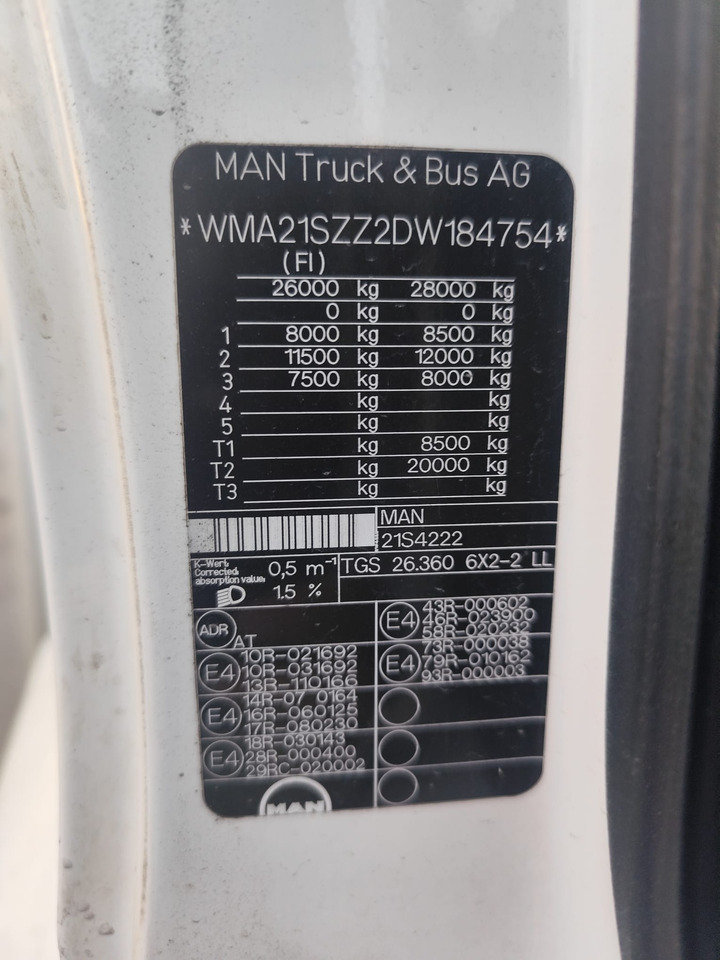 MAN TGS 26.360 - Tovornjak s kesonom: slika 2 MAN TGS 26.360 - Tovornjak s kesonom: slika 2