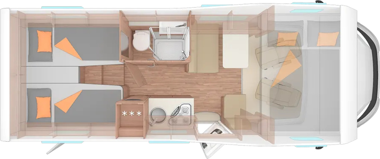 Wohnmobil Weinsberg CaraHome 650 MEG - Alkoven avtodom: slika 2 Wohnmobil Weinsberg CaraHome 650 MEG - Alkoven avtodom: slika 2