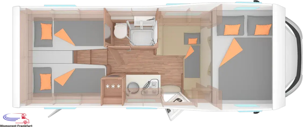 Wohnmobil Weinsberg CaraHome 650 MEG - Alkoven avtodom: slika 3 Wohnmobil Weinsberg CaraHome 650 MEG - Alkoven avtodom: slika 3