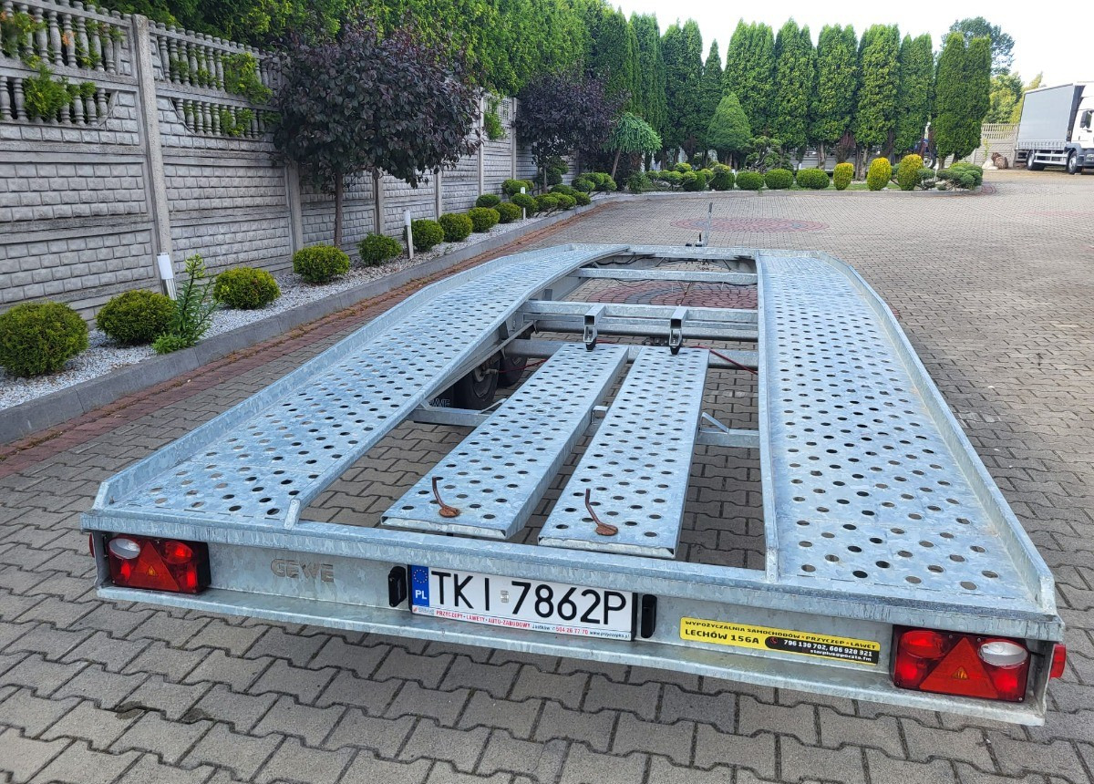 Prikolica avtotransporter GEWE DMC 270kg długa 5m nowa nie używana Dmc Stan Idealny nowy: slika 13