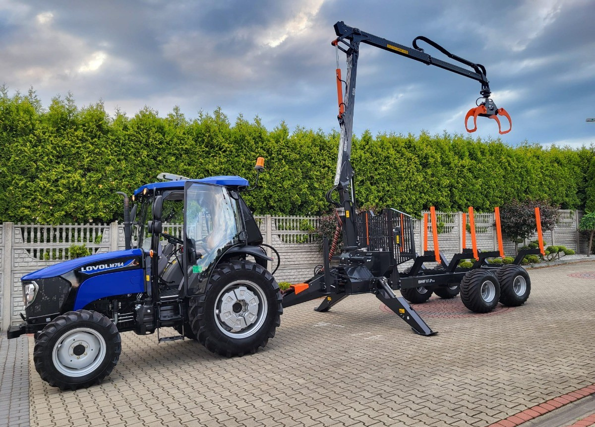 Nov Gozdarski kombajn LOVOL Zestaw Traktor LOVOL M755 Przyczepa do drewna BMF 8TPro Stan Nowy Fabryczny: slika 10